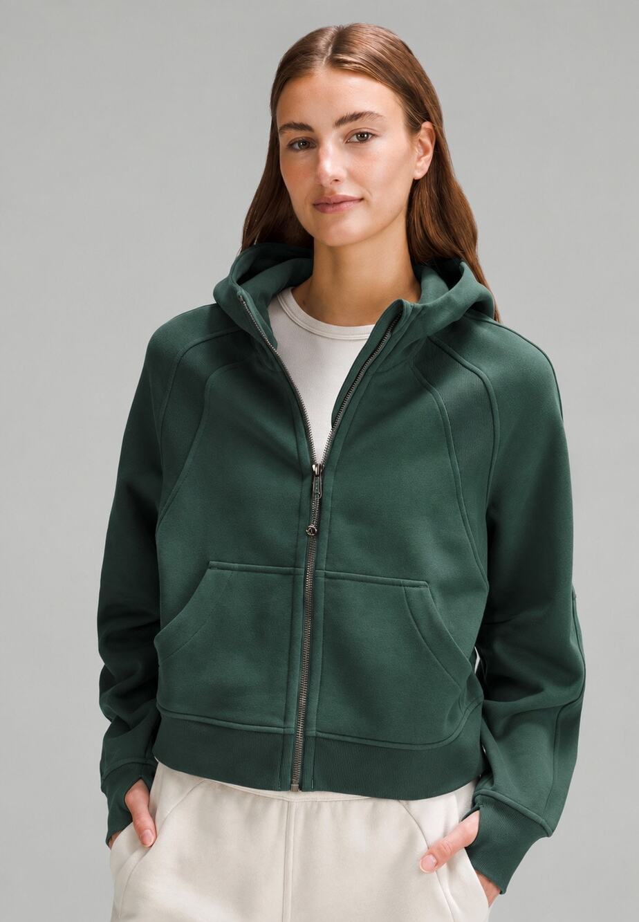 Lululemon Scuba Oversized Full-Zip Hoodie Dark Forest Women’s M/L